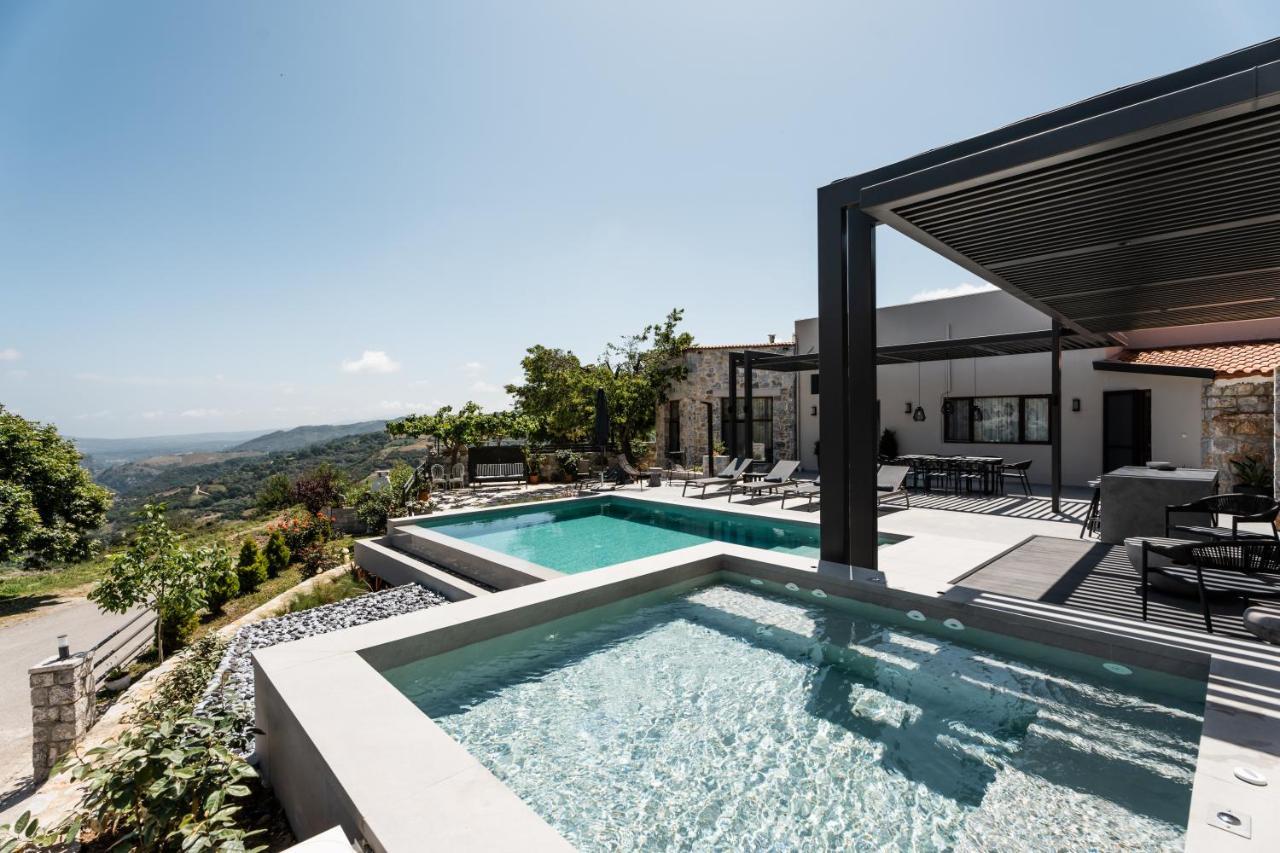 Eumelia Iconic Villa, With Heated Pool & Whirlpool, By Thinkvilla Asi Gonia Экстерьер фото